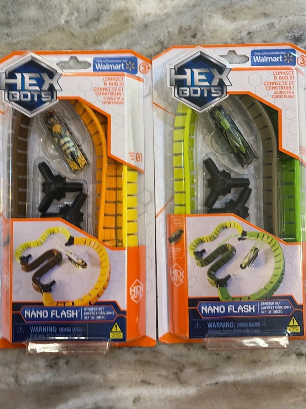 Hex Bot Nano Flash Kids Toy Track Set - Yellow & Green - 2 pack